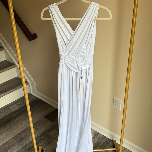 Susana Monaco White Cross-back Maxi Dress NWT - Picture 3 of 10